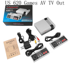 ALLOYSEED Mini 8 Bit Built-In 500/620 Classic Games Retro Handheld Game Player AV Port