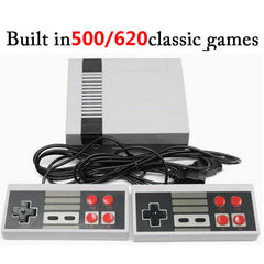 ALLOYSEED Mini 8 Bit Built-In 500/620 Classic Games Retro Handheld Game Player AV Port